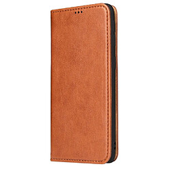 Wewoo Housse Coque Etui en cuir à rabat horizontal PU + TPU avec support pour cartes et fentes et portefeuille Galaxy A40 Marron