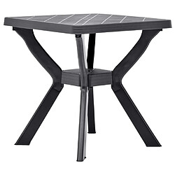 vidaXL Table de bistro Anthracite 70x70x72 cm Plastique