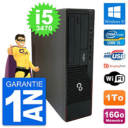 PC Fujitsu Esprimo E910 DT Intel i5-3470 RAM 16Go Disque Dur 1To Windows 10 Wifi - Occasion