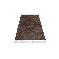 Avis Vidal Tapis de laine 140x81 brun Darya