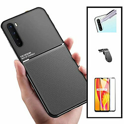 PHONECARE Coque Magnétique Lux + Film de Verre Trempé 5D à Couverture Complète + Film Caméra Arrière + Support Magnétique L Conduite en toute sécurité pour Realme X3