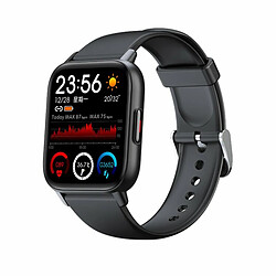 Qs16Pro Montre Intelligente Bluetooth 5.0 Fréquence Cardiaque Surveillance Du Sommeil Bracelet De Sport Étanche Noir