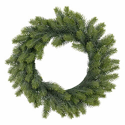 BigBuy Christmas Couronne de Noël Vert PVC 41 x 41 cm