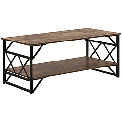 Beliani Table basse Panneau de particules de bois Marron BOLTON