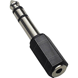 Adaptateur BKL Electronic 1102011 [1x Jack mâle 6.35 mm - 1x Jack femelle 3.5 mm] 0 m noir