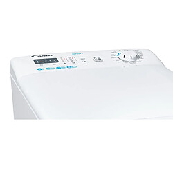 Lave-linge top 6kg 1200 tours/min blanc - CST26LE/1-47 - CANDY pas cher