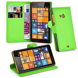 Cadorabo Coque Nokia Lumia 535 Etui en Vert