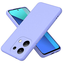 Htdmobiles Coque pour Xiaomi Redmi Note 13 4G - housse etui silicone gel fine + film ecran - MAUVE