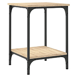 vidaXL Table basse chêne sonoma 40x40x55 cm bois d'ingénierie