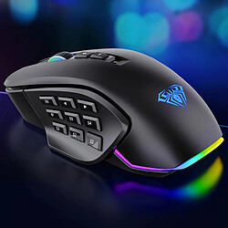 Avis Souris Breathing Light Ultralight Filaire 14 Boutons Pour Gamer Desktop Noir