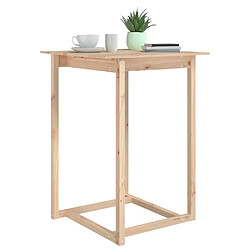 Acheter vidaXL Table de bar 80x80x110 cm Bois massif de pin