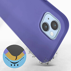 Avis Avizar Coque iPhone 14 Semi-rigide Soft-touch Fine violet