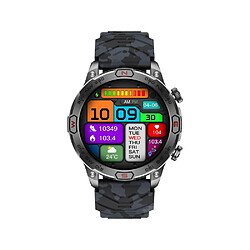 Avis Yonis Montre Connectée Camouflage Orange Bluetooth