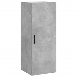 Acheter vidaXL Buffet haut Gris béton 34,5x34x180 cm Bois d'ingénierie