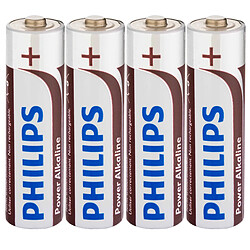 Provence Outillage Pile philips lr03 aaa alkaline 4pcs