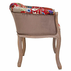 Avis Siège Alexandra House Living Rose clair Bois d'hévéa 100 % polyester 61 x 71 x 61 cm