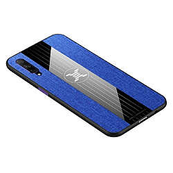 Wewoo Coque Souple Pour Huawei Honor 9X Pro XINLI Tissu de couture Antichoc TPU Housse de protection Bleu