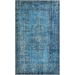 Vidal Tapis de laine 302x183 Bleu Ultra Vintage