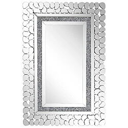 Beliani Miroir PABU 90 cm Argenté