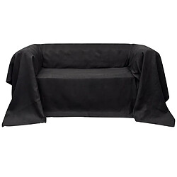 vidaXL Housse de canapé Micro-suède Anthracite 210x280 cm