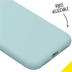 Universal Étui en silicone liquide pour iPhone XR - bleu clair