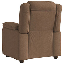 Acheter vidaXL Fauteuil inclinable Marron Tissu