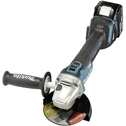 Makita DGA 504 RFJ3 Meuleuse d'angle sans fil 125mm Brushless 18V + 3x Batteries 3,0Ah + Chargeur + Coffret Makpac+ 5x Disques à tronçonner