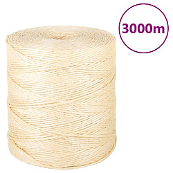 vidaXL Corde 100 % sisal 2 mm 3000 m