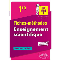 Enseignement scientifique 1re : fiches-méthodes, exercices corrigés : nouveaux programmes - Occasion