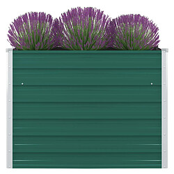 Maison Chic Jardinière,Bac à fleurs - pot de fleur 100 x 100 x 77 cm Acier galvanisé Vert -GKD36106