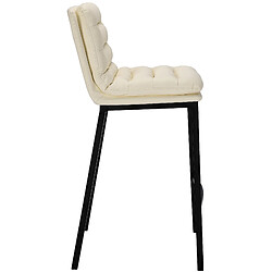 Avis Non Tabouret de bar Dundalk simili cuir noir