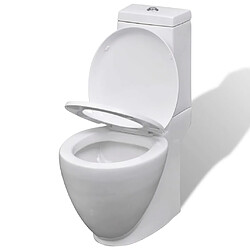 Avis vidaXL Ensemble de bidet et toilette Céramique Blanc