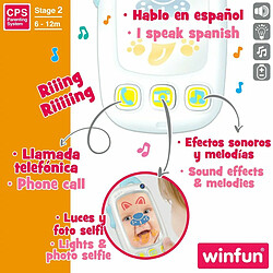 Téléphone-jouet Winfun Blanc 9 x 15,5 x 3,8 cm (6 Unités) pas cher