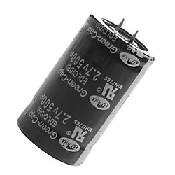 Acheter 1 Pc Super Farad Condensateur 2.7V500F Automobile Condensateur De Voiture Noir 2/4 Pieds 2 Pieds