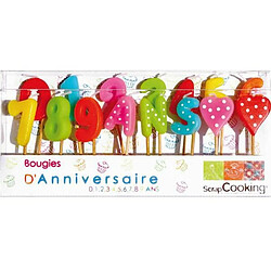 Scrapcooking 15 bougies d'anniversaire 1-2-3 ans