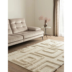 Hadorn Tapis shaggy 305x240 Blanc Thun Artem