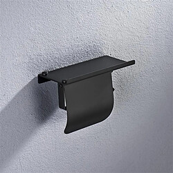 Universal Porte-papier toilette en acier inoxydable pour salle de bains avec étagère Porte-mouchoir pour téléphone mobile | Porte-papier (noir) pas cher