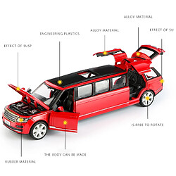 Avis Universal 1: 32 Land Rover Alliage Limousine Métal Voiture Moulée Modèle Retraite Flash Musique Voiture Jouet pour Enfants(Rouge)