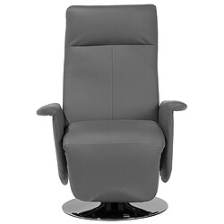 Acheter Beliani Fauteuil Cuir PU Gris PRIME