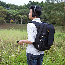 Avis Avec Panneau De Chargeur Solaire Sac à Dos Sac à Dos 20L Pour Téléphone Intelligent Noir