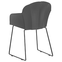 Beliani Chaise de salle à manger Set de 2 Noir SYLVA pas cher