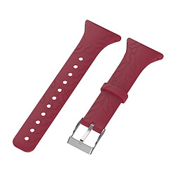 Wewoo Bracelet pour montre connectée Dragonne de remplacement femme en silicone SUUNTO M1 / M2 / M4 / M5 rouge