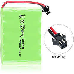 1 pièce 6V Ni-MH 2400mAh Batterie rechargeable pour télécommande de voiture RC