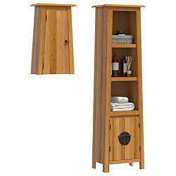 Avis Maison Chic Armoire de Bain | Ensemble de 2 meubles salle de bain bois de pin massif -GKD47091