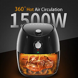 Acheter Aigostar Hayden - Friteuse à air chaud 1500 W, 3,5L. Minuterie et thermostat, panier anti-adhérant, arrêt automatique. Sans BPA, facile à nettoyer.