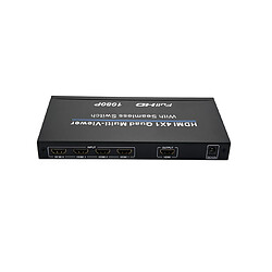 1080p HDMI Split Sclight 4 en 1 Sortir Splitter HD Switching Signaler 4 Affichage du signal Écran Split 4 ports