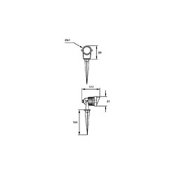 Leds C4 Projecteur de jardin MINIMAL LED 89 cm 1 Ampoule