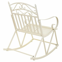 Acheter Chaise à bascule Alexandra House Living Blanc Fer 24 x 45 x 24 cm