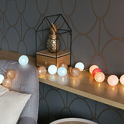 Avis Declikdeco Guirlande Lumineuse Boules Bleu et Or LITLI