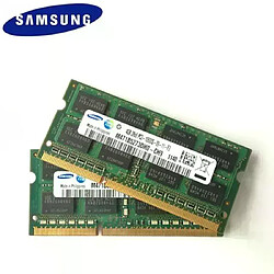 RAM,SAMSUNG DDR3 8GB (2pcsX4GB) 2Rx8 PC3 10600S DDR3 1333Mhz 4GB mémoire d'ordinateur portable 4G PC3 - Type 4GB 1333MHz X2pcs - Reconditionné